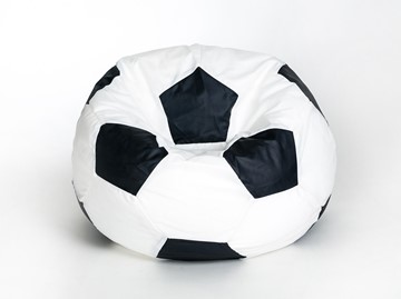 Кресло-мешок КлассМебель Мяч малый, бело-черный в Нижнем Новгороде