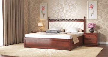 Кровать с мягкой спинкой Ричард 160*200 с основанием в Нижнем Новгороде