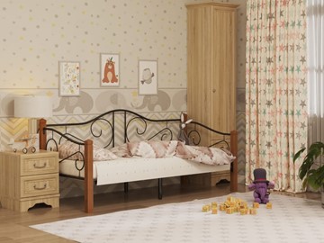 Кровать в детскую Гарда 7, 90х200, черная в Нижнем Новгороде