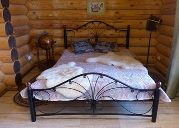 Кровать Фортуна 2, 1600, черный/черный в Нижнем Новгороде