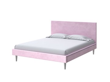 Кровать спальная Claro 160х200, Велюр (Teddy Розовый фламинго) в Нижнем Новгороде