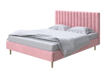 Кровать в спальню Madison lite 140x200, Велюр (Casa Жемчужно-розовый) в Нижнем Новгороде