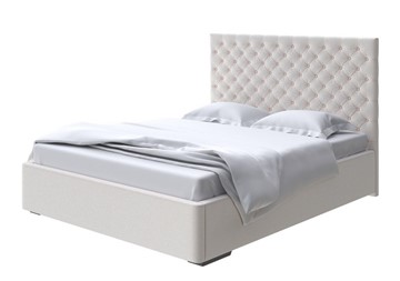 Двуспальная кровать Modena 180x200, Велюр (Scandi Cotton 3 Лён) в Нижнем Новгороде