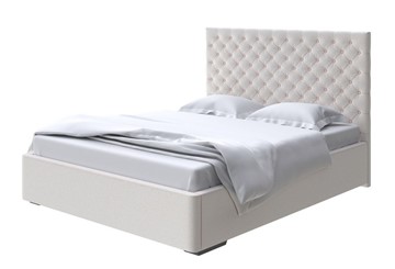 Кровать 2-х спальная Modena 200x200, Велюр (Scandi Cotton 3 Лён) в Нижнем Новгороде
