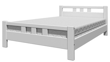 Кровать полуторная Вероника-2 (Белый Античный) 140х200 в Арзамасе