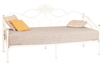 Кровать 1-спальная Federica (mod. AT-881) дерево гевея/металл, 90*200 см (Day bed), Белый (butter white) в Нижнем Новгороде