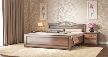 Кровать полутороспальная Жасмин 140*195 с основанием в Нижнем Новгороде