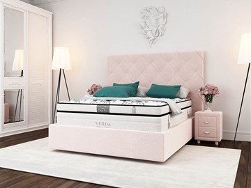 Кровать 2-спальная Style Compact/Island M 180х200, Флок (Велсофт Винтажный розовый) в Нижнем Новгороде