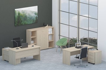 Мебель для персонала Twin для 2 сотрудников со шкафом для документов в Нижнем Новгороде