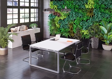 Офисный комплект мебели Metal System Style (Серый/Белый) в Арзамасе