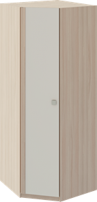 Распашной угловой шкаф Глэдис М21 (Шимо светлый/Белый текстурный) в Арзамасе