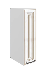 Кухонный шкаф Атланта L200 H720 (1 дв. гл.) эмаль (белый/белый глянец патина золото) в Нижнем Новгороде