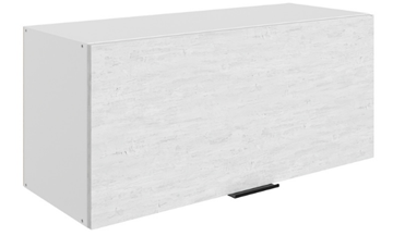 Навесной кухонный шкаф Стоун L800 Н360 (1 дв. гл.) (белый/белая скала) в Нижнем Новгороде