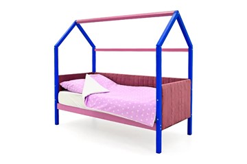 Кровать-домик детская «Svogen синий-лаванда» мягкая в Нижнем Новгороде