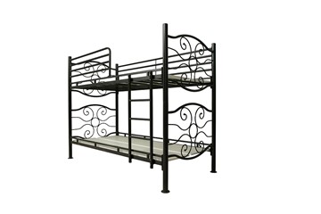 Детская двухъярусная кровать 42.10-02 Эльбрус (металл черный) в Нижнем Новгороде - предосмотр 1