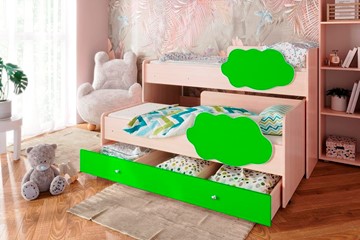 Детская двухэтажная кровать Соник 1.6 с ящиком, Лайм в Нижнем Новгороде - предосмотр