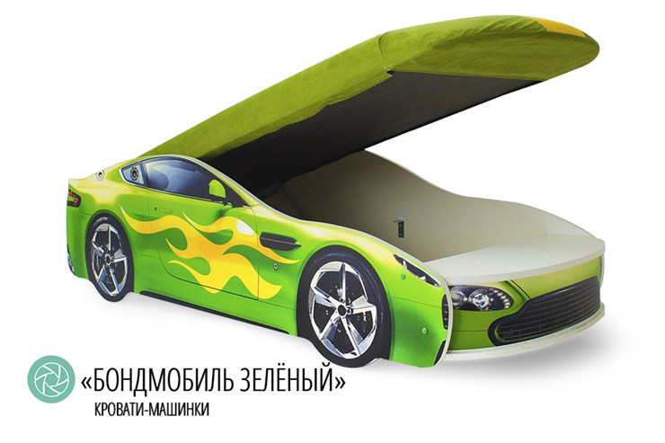 Кровать-машина Бондимобиль зеленый в Нижнем Новгороде - изображение 1