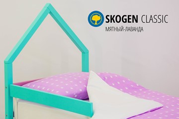 Кровать-домик в детскую мини Skogen мятный-лаванда в Нижнем Новгороде - предосмотр 3