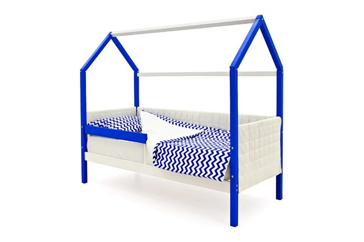 Кровать-домик в детскую «Svogen сине-белый» мягкая в Нижнем Новгороде - изображение 2