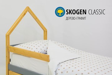 Кровать-домик детская мини Skogen дерево-графит в Нижнем Новгороде - предосмотр 3