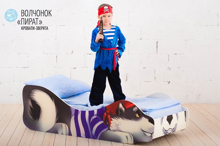 Детская кровать Волчонок-Пират в Нижнем Новгороде - изображение 1