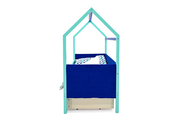 Кровать-домик детская Svogen, мятный-синий мягкая в Нижнем Новгороде - изображение 5