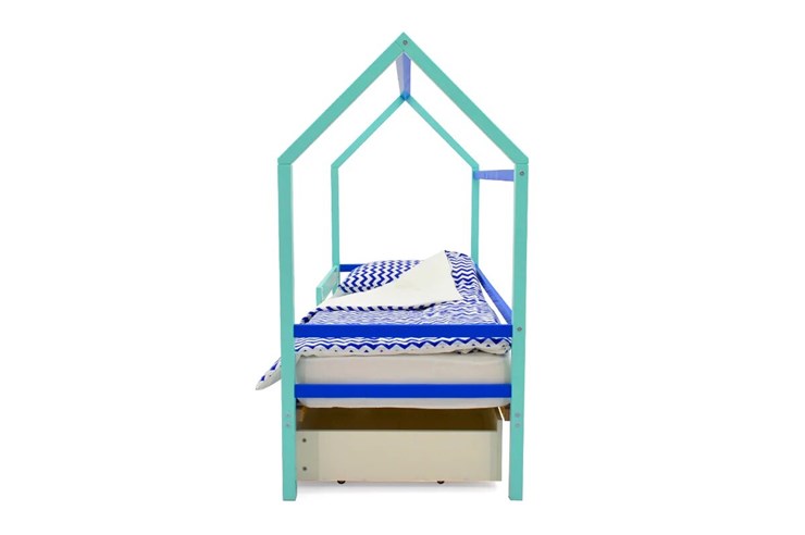 Кровать-домик детская Svogen синий-мятный в Нижнем Новгороде - изображение 5