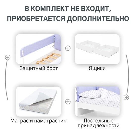 Мягкая кровать Denvas, нежная сирень в Нижнем Новгороде - изображение 19
