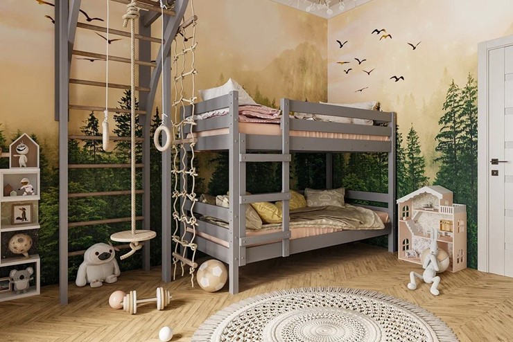 Детская кровать Джуниор двухъярусная (Антрацит) в Нижнем Новгороде - изображение 2