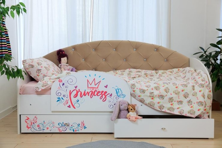 Кровать детская Эльза с бортиком, Бежевый (латы) в Нижнем Новгороде - изображение 5