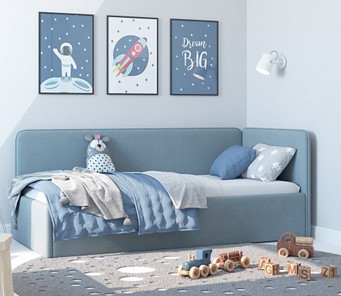 Детская кровать Leonardo голубой 160х70 в Нижнем Новгороде - предосмотр 4