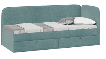 Кровать подростковая Молли тип 1 (80), Микровелюр Scandi Indigo 11 в Нижнем Новгороде