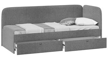 Кровать в детскую Молли тип 1 (90), Микровелюр Scandi Graphite 22 в Нижнем Новгороде - предосмотр 1