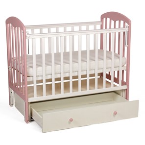 Кровать детская Polini kids Simple 328, белый-розовый в Нижнем Новгороде - предосмотр 2