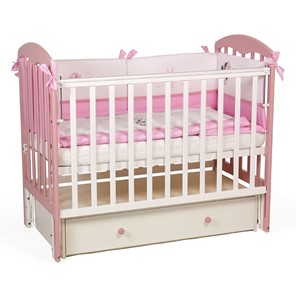 Кровать детская Polini kids Simple 328, белый-розовый в Нижнем Новгороде - предосмотр 6