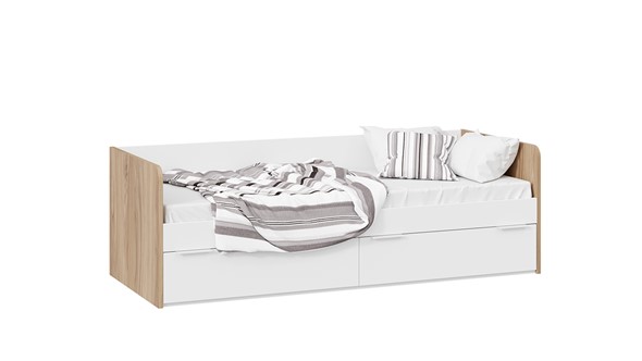 Кровать детская Порто ТД-393.12.01 (Яблоня беллуно/Белый софт) в Нижнем Новгороде - изображение