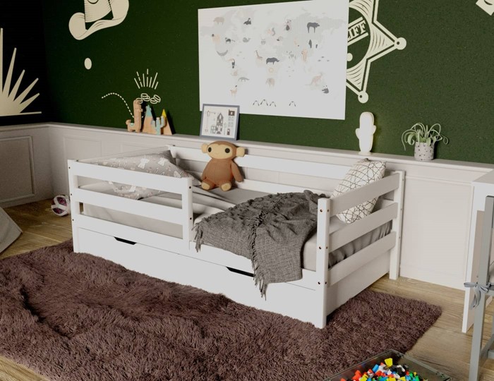 Кровать детская Софа с ящиками, цвет белый в Нижнем Новгороде - изображение 3
