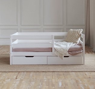 Кровать детская Софа с ящиками, цвет белый в Нижнем Новгороде - предосмотр