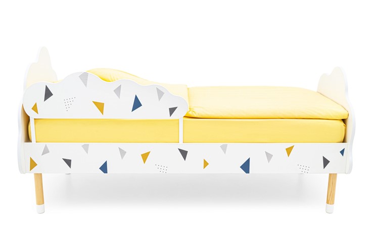 Кровать в детскую Stumpa Облако "Треугольники желтый, синий" в Нижнем Новгороде - изображение 1