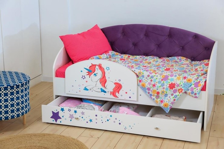 Кровать с бортиками Звездочка с бортиком, Фиолетовый в Нижнем Новгороде - изображение 5