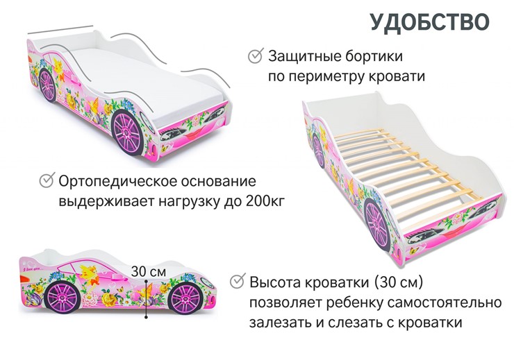 Кровать-машина детская Фея в Нижнем Новгороде - изображение 4