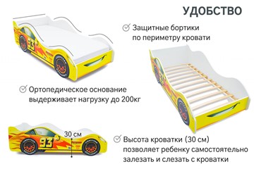 Кровать-машина в детскую Тачка желтая в Нижнем Новгороде - предосмотр 5