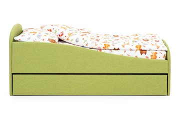 Мягкая кровать с ящиком Letmo авокадо (рогожка) в Нижнем Новгороде - предосмотр 10