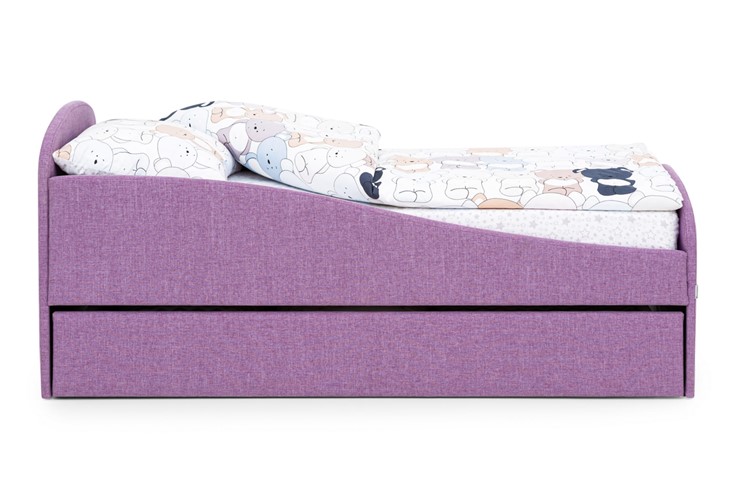 Кровать в детскую с ящиком Letmo черничный мусс (рогожка) в Нижнем Новгороде - изображение 21