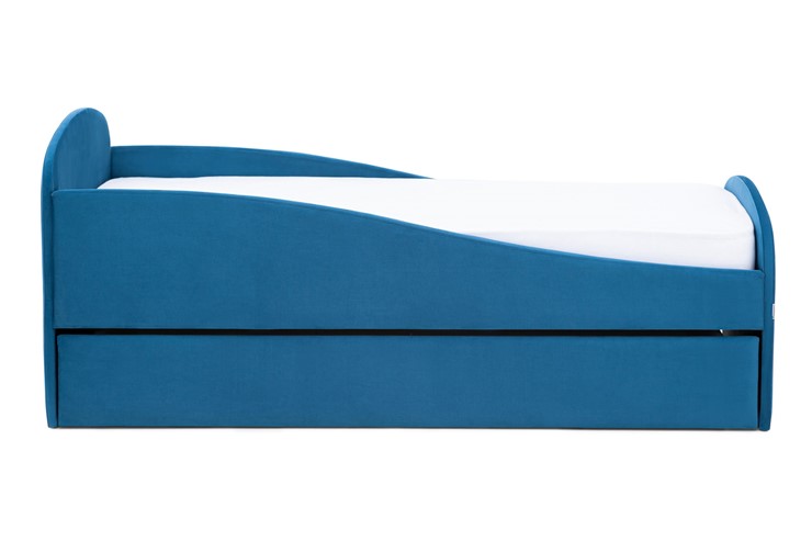 Мягкая кровать с ящиком Letmo морской (велюр) в Нижнем Новгороде - изображение 17