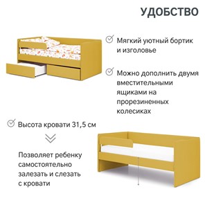 Кровать Soffal горчичный (велюр) в Нижнем Новгороде - предосмотр 23
