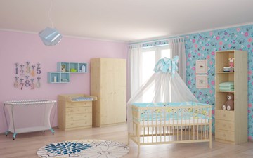 Кроватка для новорожденных POLINI Kids Simple 101 Натуральный в Нижнем Новгороде - предосмотр 8