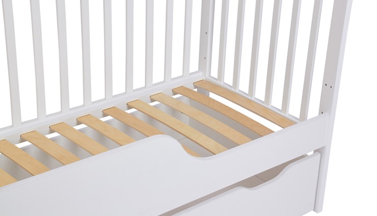 Кроватка для новорожденных POLINI Kids Simple 310-02 Белый в Нижнем Новгороде - изображение 2