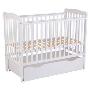 Кроватка для новорожденных POLINI Kids Simple 310-02 Белый в Нижнем Новгороде