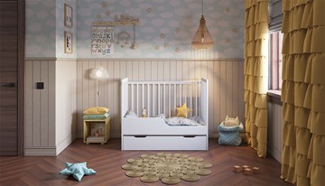 Детская кроватка POLINI Kids Simple 310-03 Белый в Нижнем Новгороде - предосмотр 12